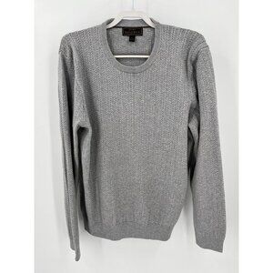 Jos A Bank Reserve Collection Cotton & Cashmere Crew Neck Sweater size XL Grey